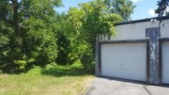 backyard and garage